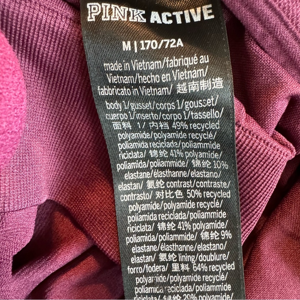 PINK Active Razor Back Spaghetti Strap V-Neck Athletic Jumpsuit - Picture 7 of 9
